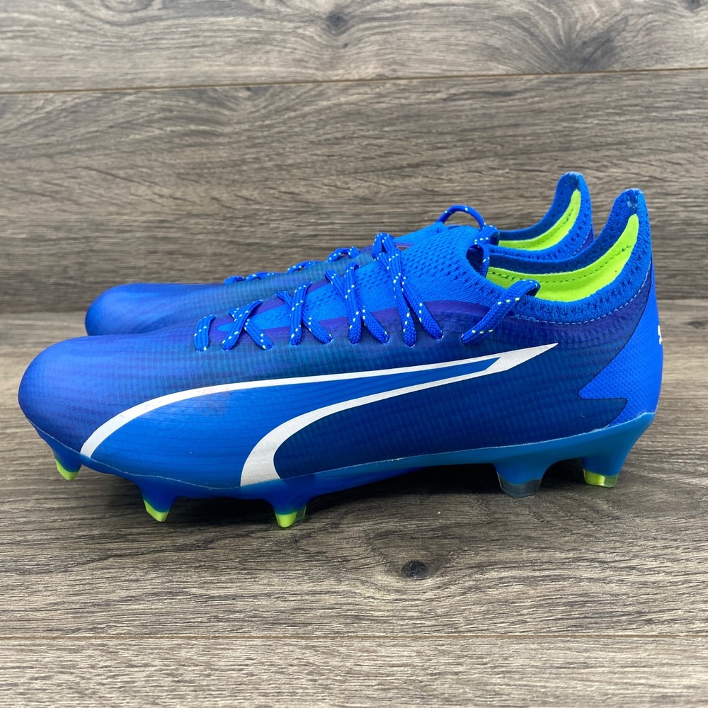 Puma Ultra Ultimate FG/AG Soccer Cleats Women 6.5 Blue 107507-03 Ultraweave
